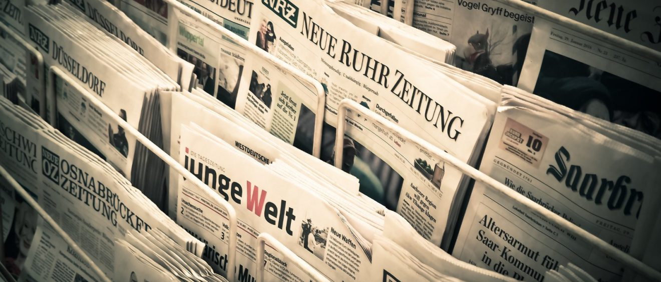 Ziel einer Pressemitteilung: Große Tageszeitungen in Deutschland